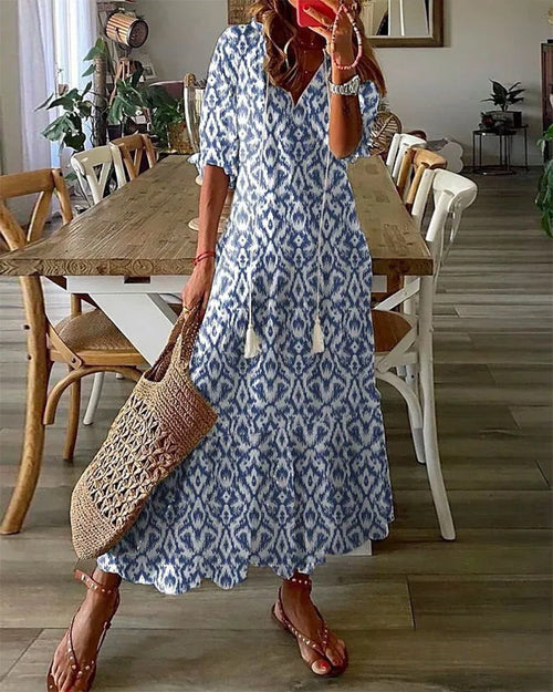 Blanche Maxi Dress for Women – Boho Chic, Light Cotton & Ibiza Summer Style
