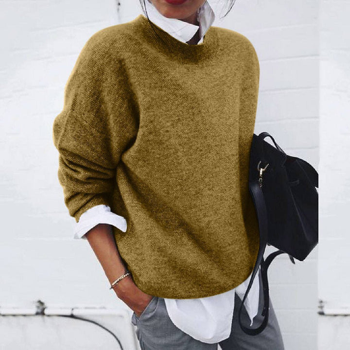 Elena Cashmere Sweater for Women – Luxury Sweater with Classic Round Neck & Elegant Cut