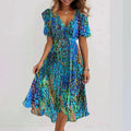 Clara Dress for Women – Elegant Short-Sleeve Dress with Flattering Cut & Timeless Design