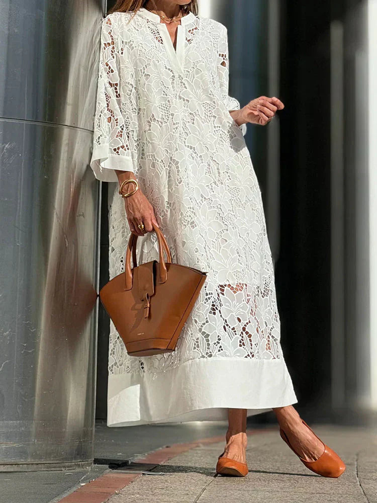 Jennylyn Maxi Dress for Women – Long Airy Lace Dress, Boho Summer Style & Breathable Comfort