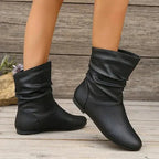 Amara Leather Boots for Women – Genuine Leather Boots with Non-Slip Sole & Elegant Cut