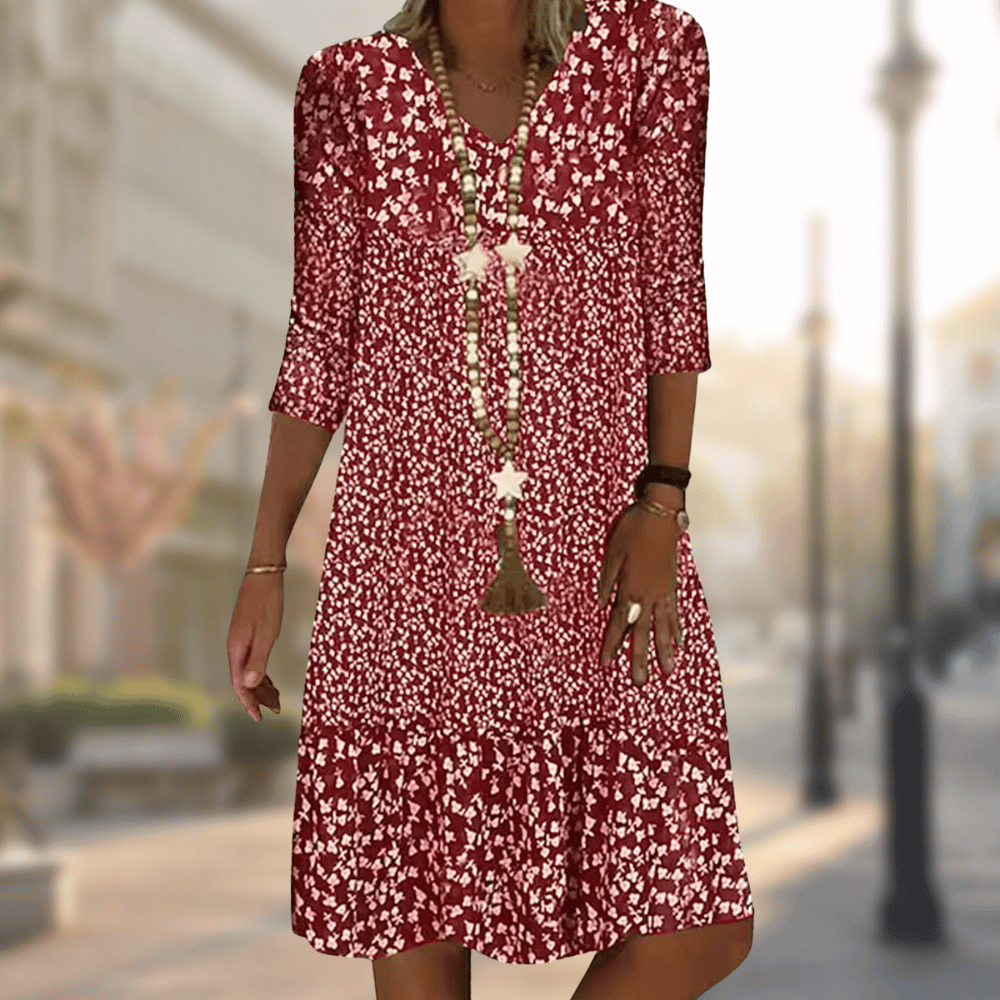 Solara Dress for Women – Elegant Midi Dress with Timeless Design & Comfortable Cut