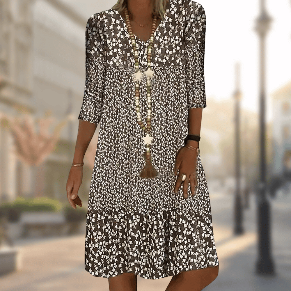 Solara Dress for Women – Elegant Midi Dress with Timeless Design & Comfortable Cut