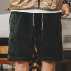 Keith Corduroy Shorts for Men – Adjustable Summer Shorts in Soft Cotton with Comfortable Cut