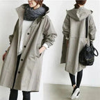 Elizabeth Raincoat for Women – Urban Waterproof Coat with Oversized Breathable Hood